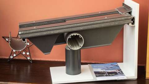 Terrassendach-Querschnitt in der Ausstellung von Schmich in Edingen-Neckarhausen